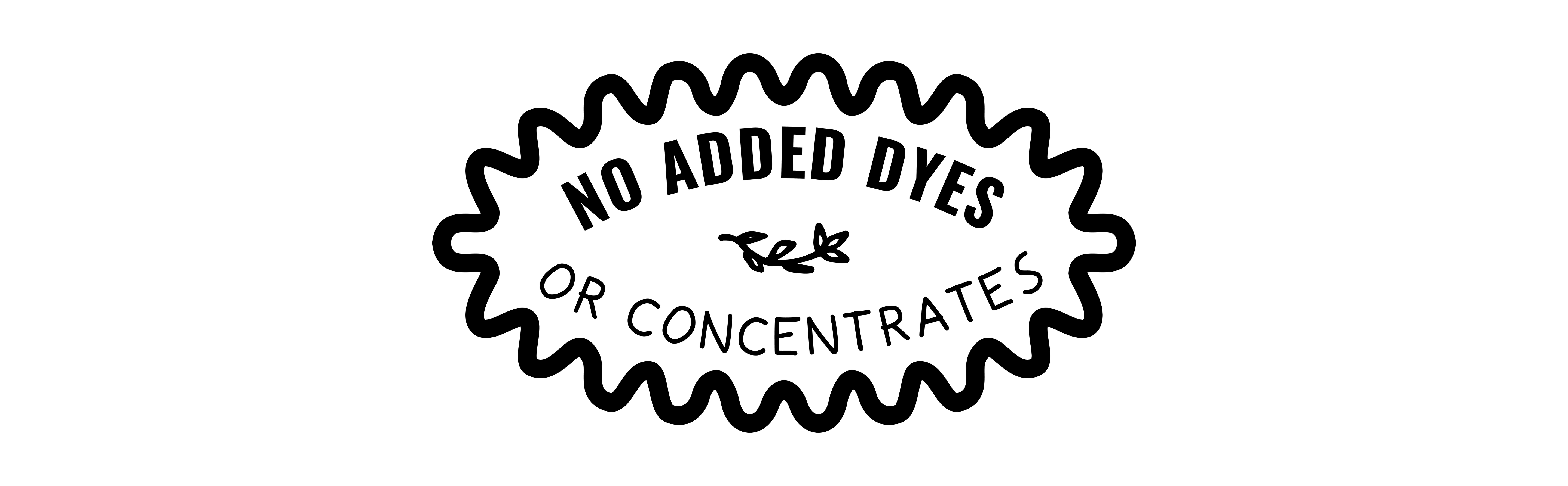 Offline Wine Stamp Indicating There Are No Added Dyes or Concentrates in their Wines