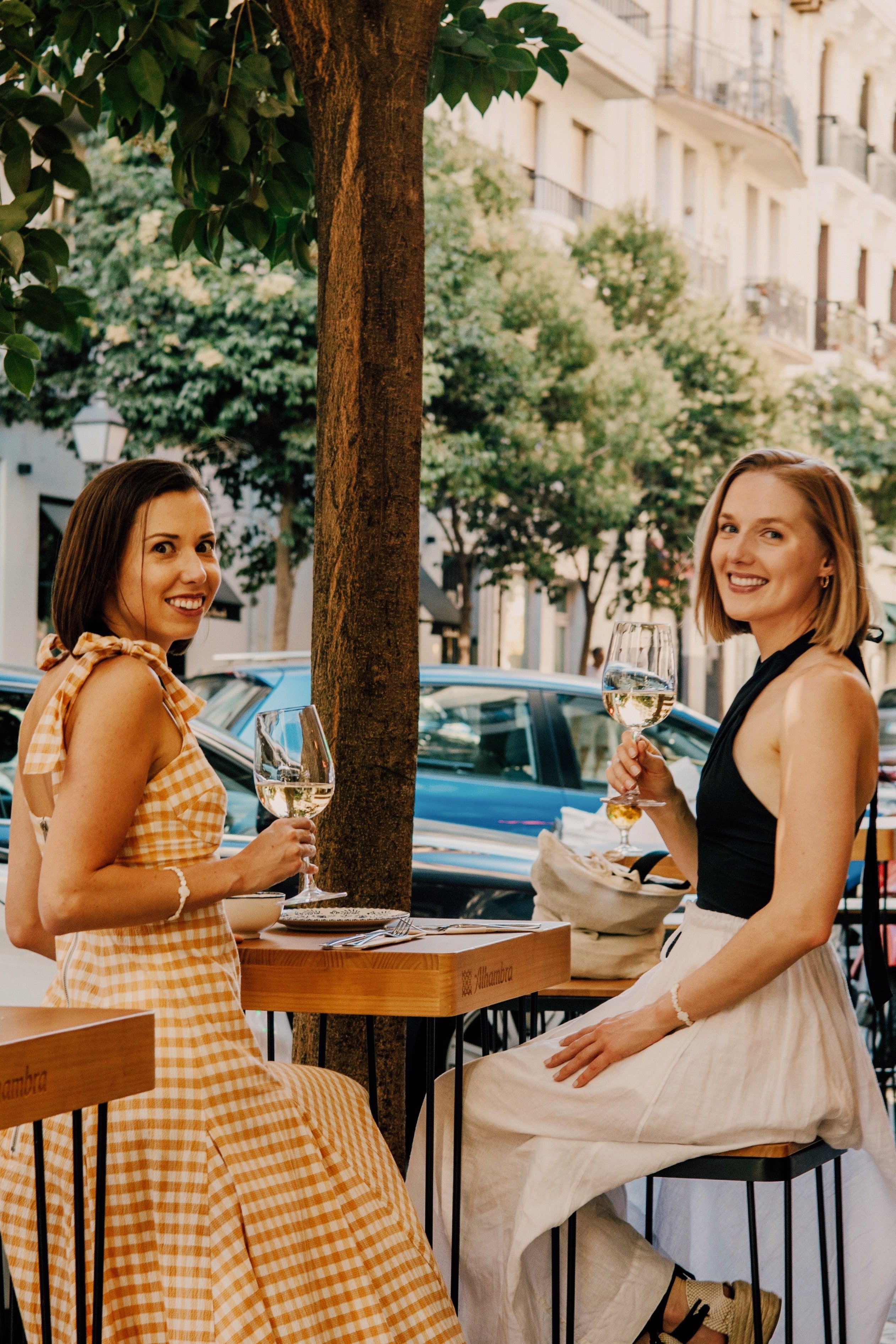 Offline Wine Founders Sarah And Emily Mack with Wine