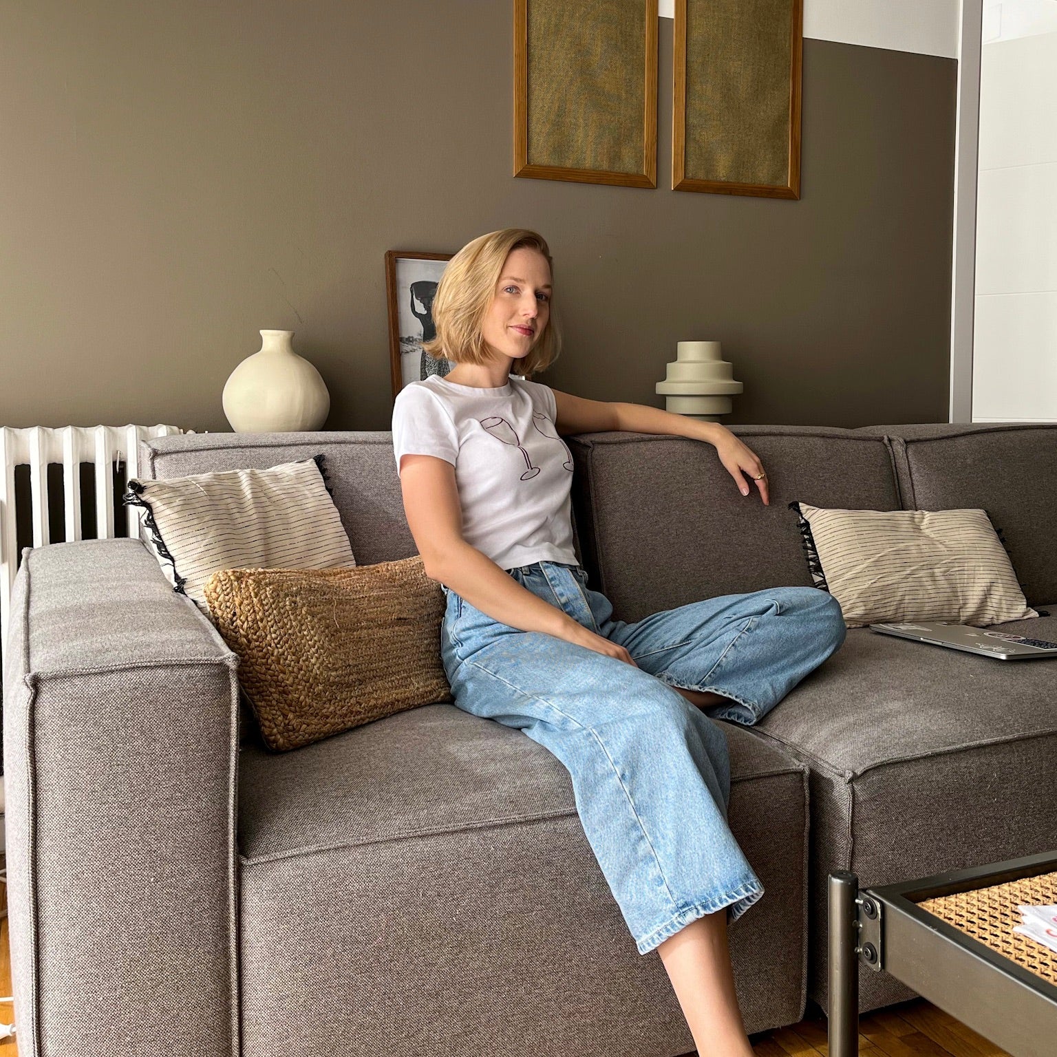 Wine Glass Baby Tee Size S