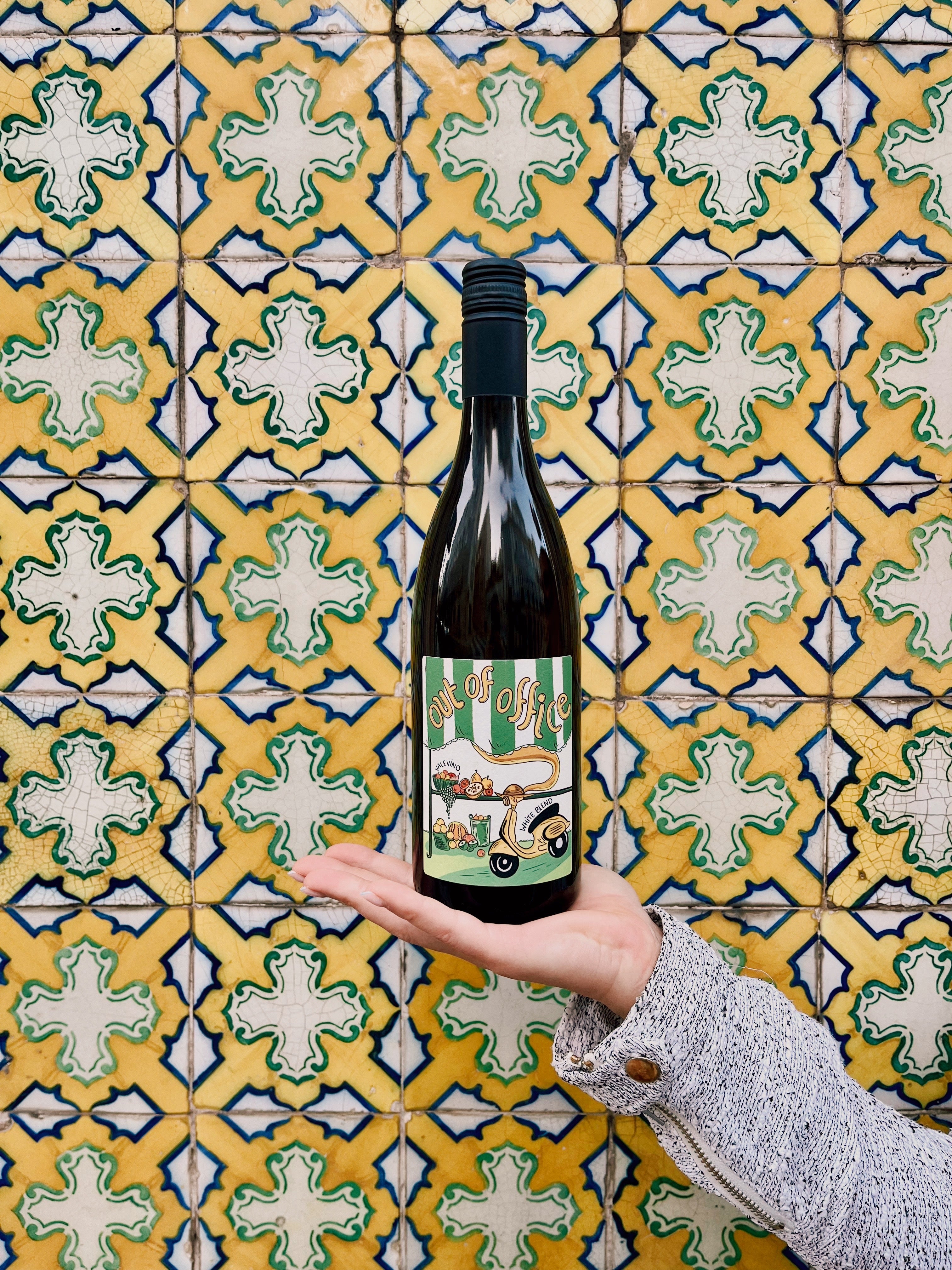 Offline Wine Out of Office White Blend Tiled Wall 