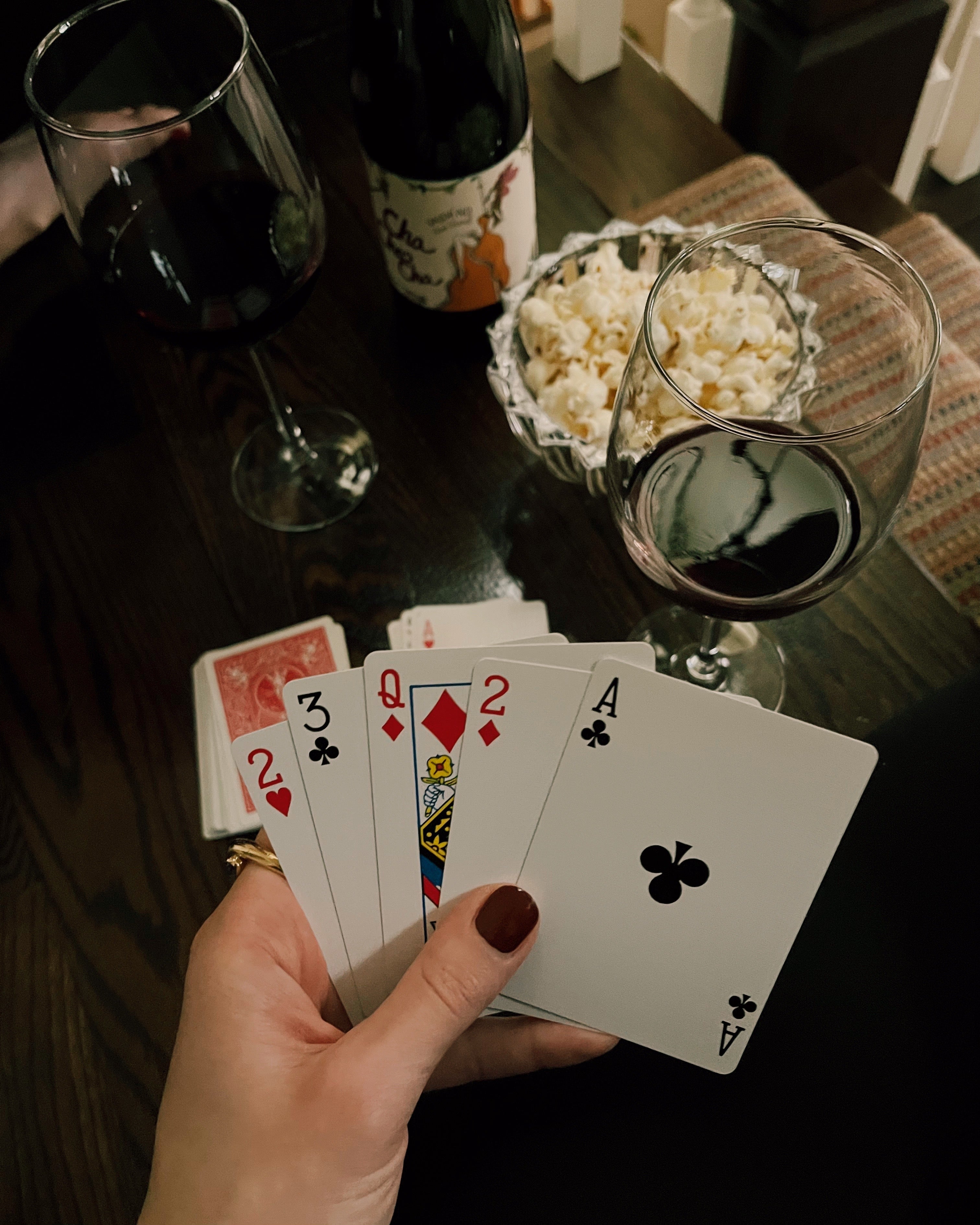 Offline Cha Cha Cha Red Blend and Playing Cards